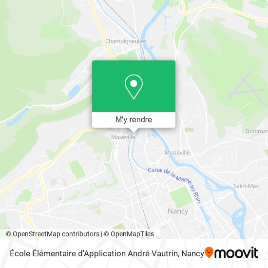 École Élémentaire d'Application André Vautrin plan