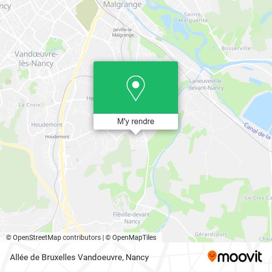 Allée de Bruxelles Vandoeuvre plan