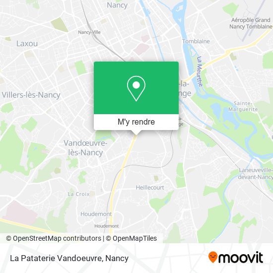 La Pataterie Vandoeuvre plan