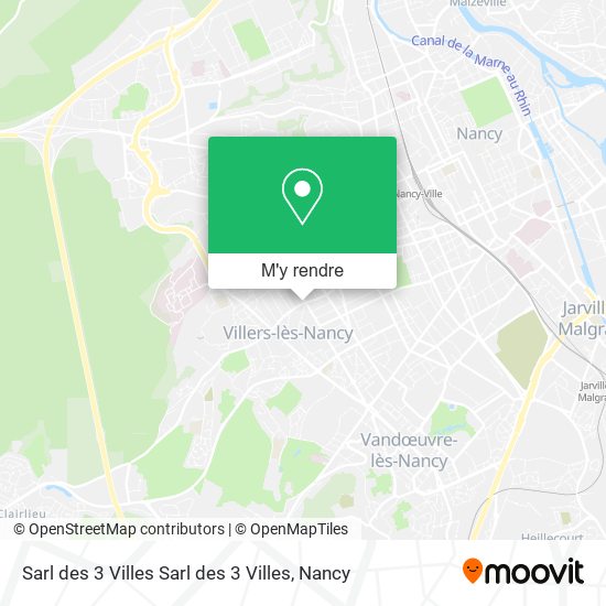 Sarl des 3 Villes Sarl des 3 Villes plan