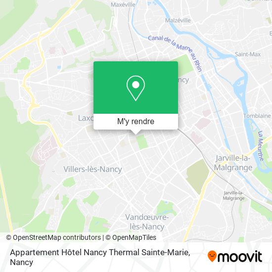Appartement Hôtel Nancy Thermal Sainte-Marie plan