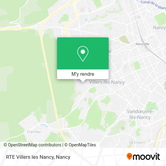 RTE Villers les Nancy plan