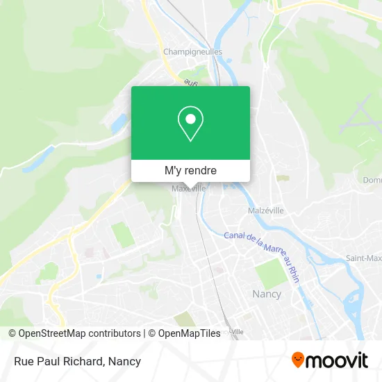 Rue Paul Richard plan