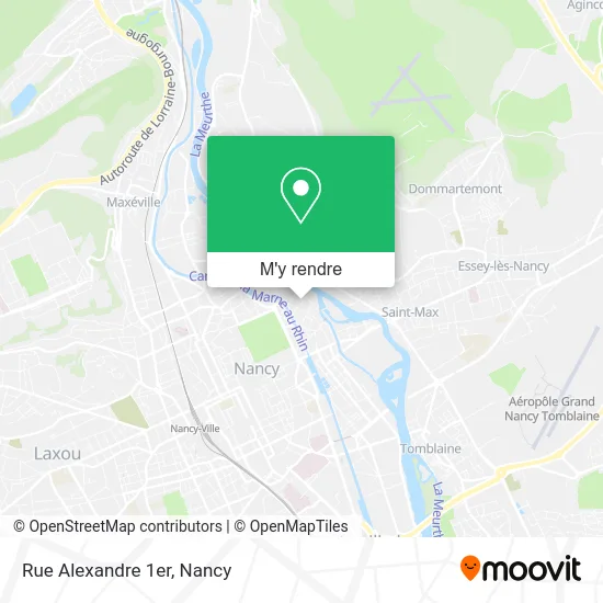 Rue Alexandre 1er plan