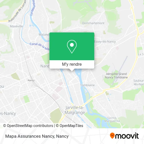 Mapa Assurances Nancy plan