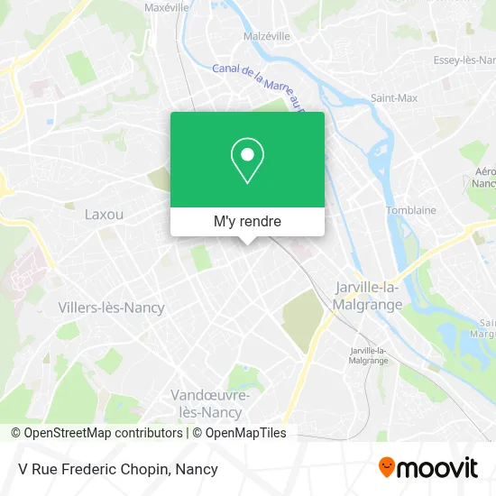 V Rue Frederic Chopin plan