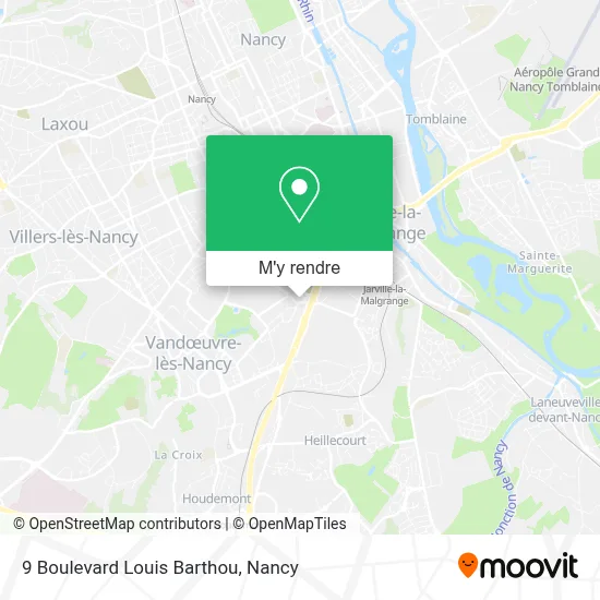 9 Boulevard Louis Barthou plan
