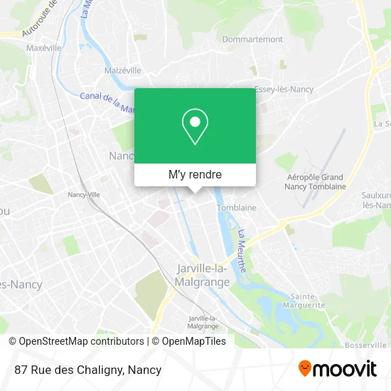 87 Rue des Chaligny plan
