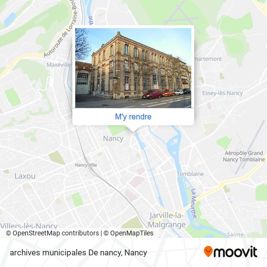 archives municipales De nancy plan