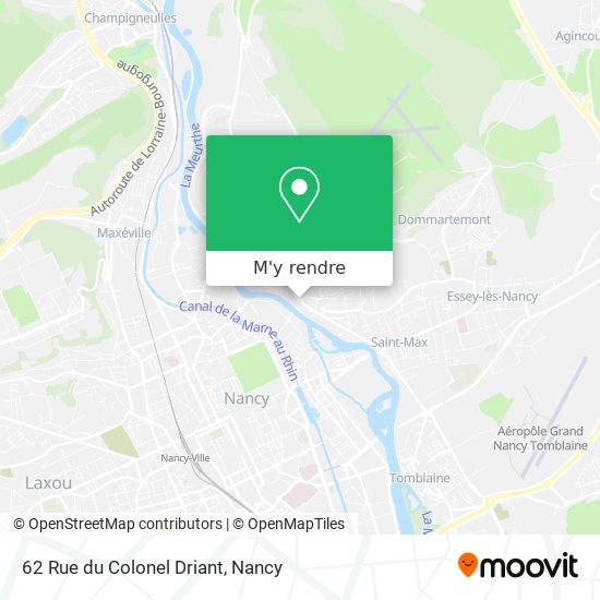 62 Rue du Colonel Driant plan
