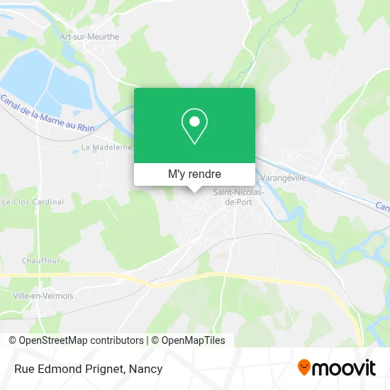 Rue Edmond Prignet plan