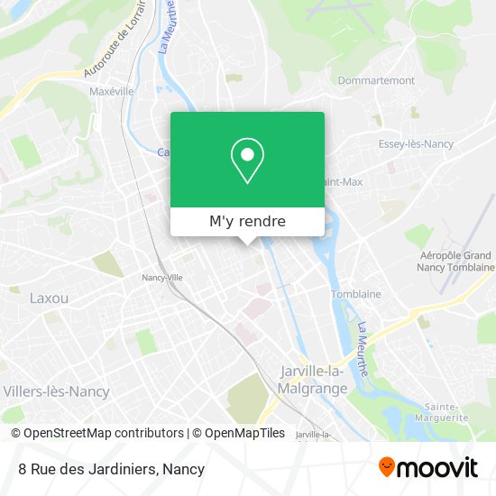 8 Rue des Jardiniers plan