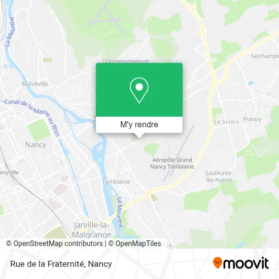 Rue de la Fraternité plan