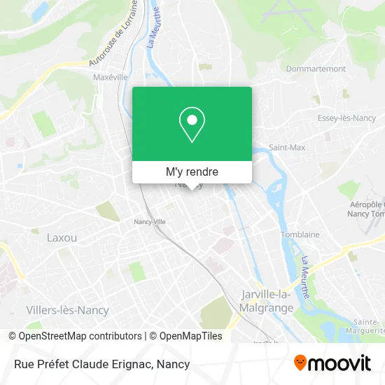 Rue Préfet Claude Erignac plan