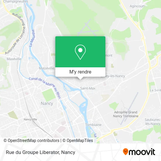 Rue du Groupe Liberator plan