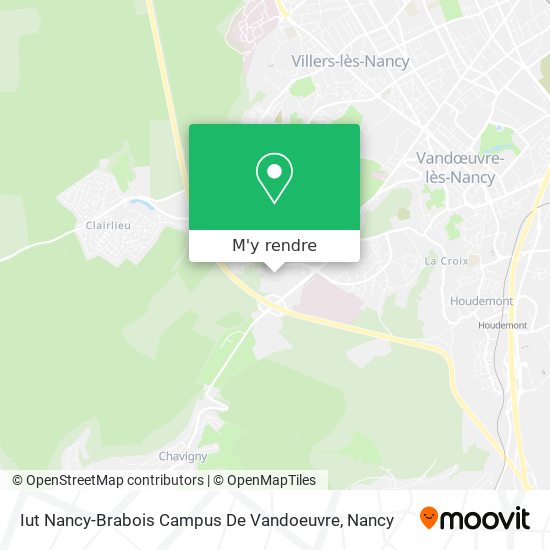 Iut Nancy-Brabois Campus De Vandoeuvre plan