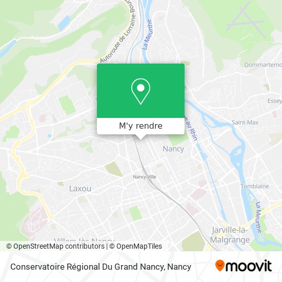 Conservatoire Régional Du Grand Nancy plan