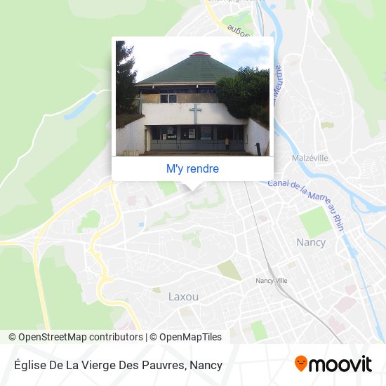 Église De La Vierge Des Pauvres plan