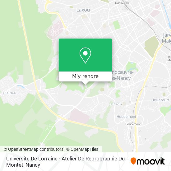 Université De Lorraine - Atelier De Reprographie Du Montet plan
