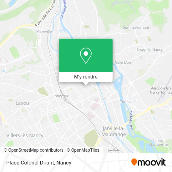 Place Colonel Driant plan