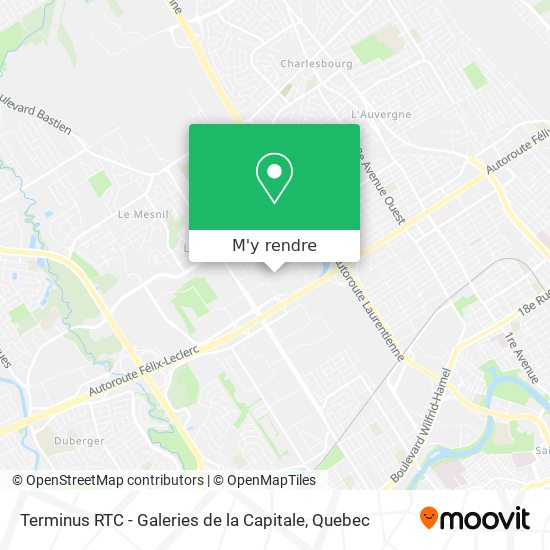 Terminus RTC - Galeries de la Capitale plan