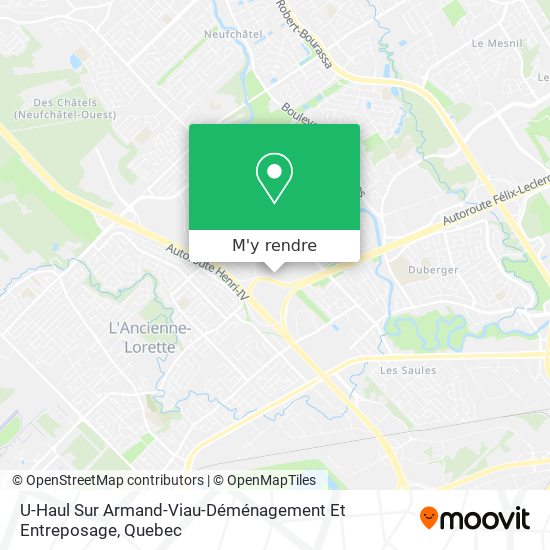 U-Haul Sur Armand-Viau-Déménagement Et Entreposage plan