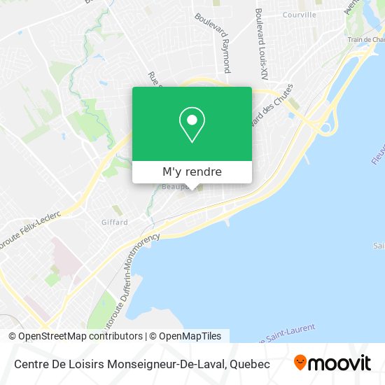 Centre De Loisirs Monseigneur-De-Laval plan