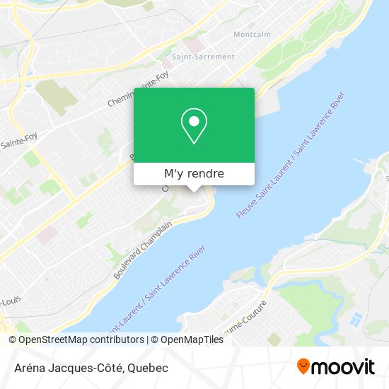 Aréna Jacques-Côté plan