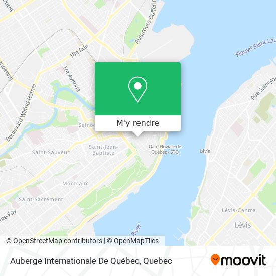 Auberge Internationale De Québec plan