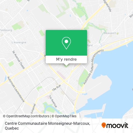 Centre Communautaire Monseigneur-Marcoux plan