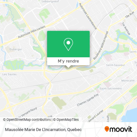 Mausolée Marie De L'Incarnation plan