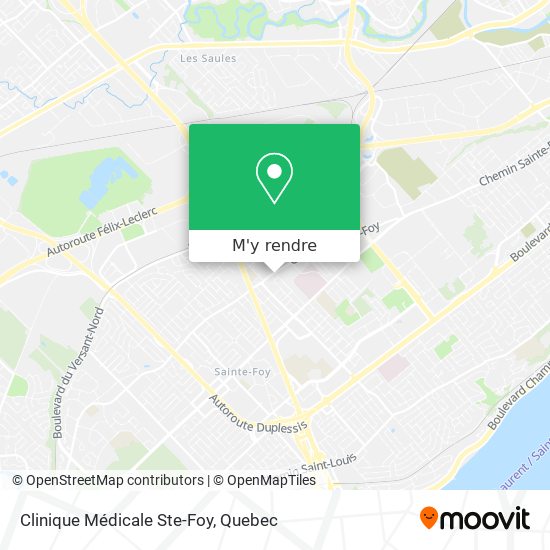 Clinique Médicale Ste-Foy plan