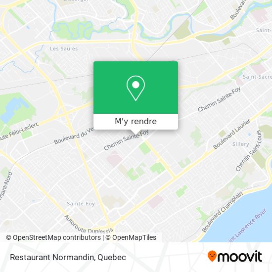 Restaurant Normandin plan