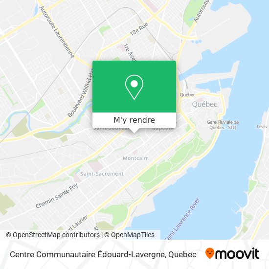 Centre Communautaire Édouard-Lavergne plan