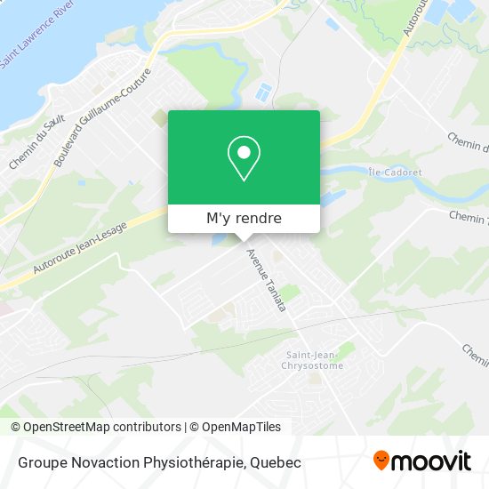 Groupe Novaction Physiothérapie plan