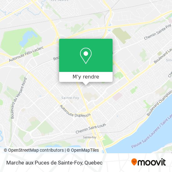 Marche aux Puces de Sainte-Foy plan