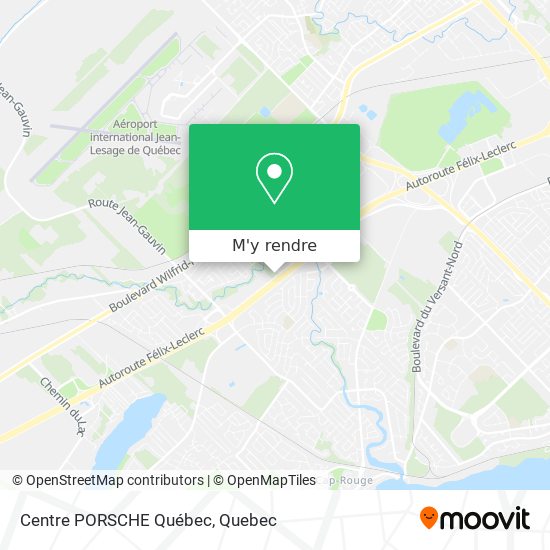 Centre PORSCHE Québec plan