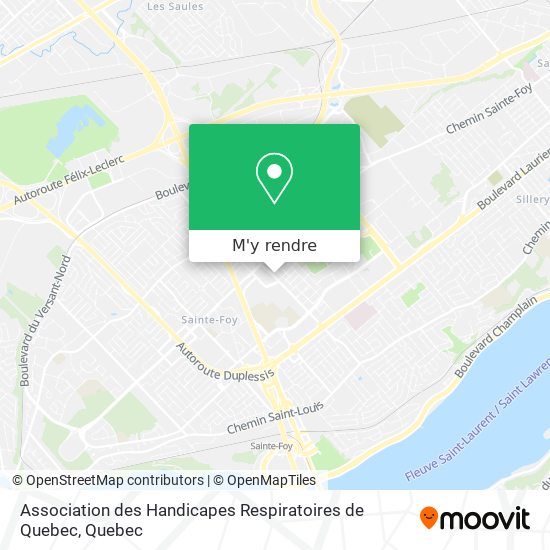 Association des Handicapes Respiratoires de Quebec plan