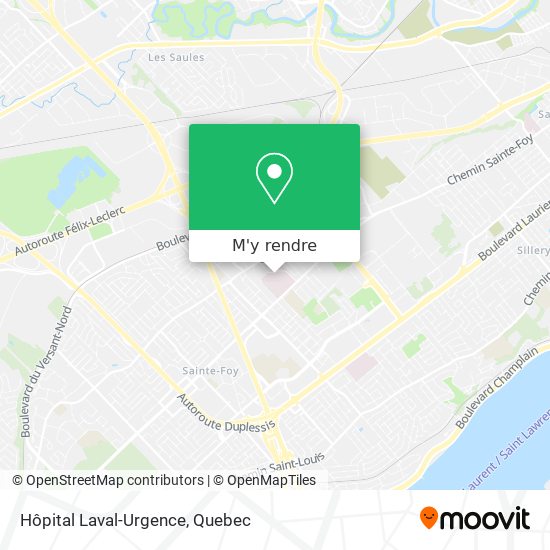 Hôpital Laval-Urgence plan