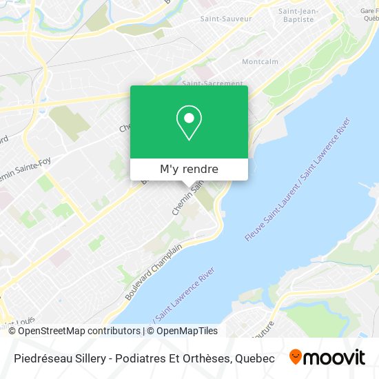 Piedréseau Sillery - Podiatres Et Orthèses plan