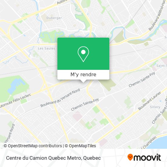 Centre du Camion Quebec Metro plan
