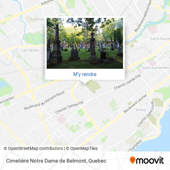 Cimetière Notre Dame de Belmont plan