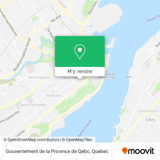 Gouvernement de la Province de Qébc plan