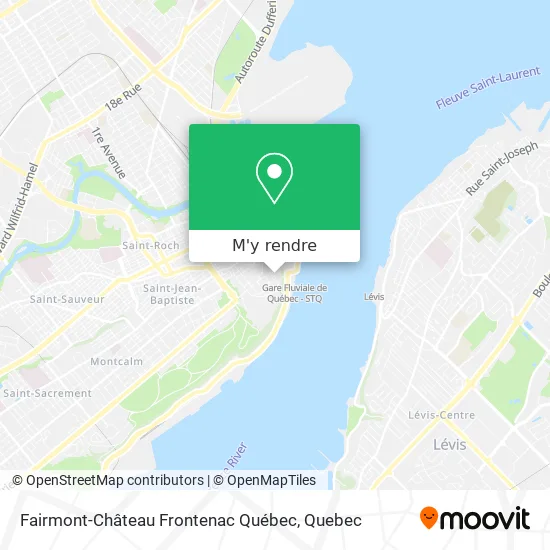 Fairmont-Château Frontenac Québec plan