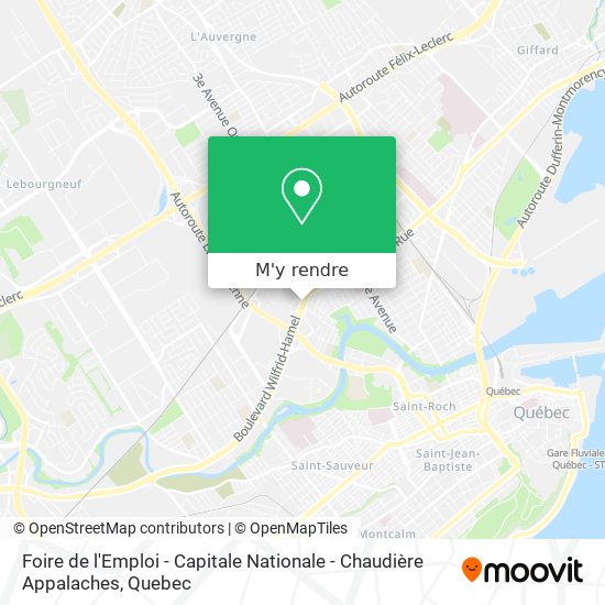 Foire de l'Emploi - Capitale Nationale - Chaudière Appalaches plan