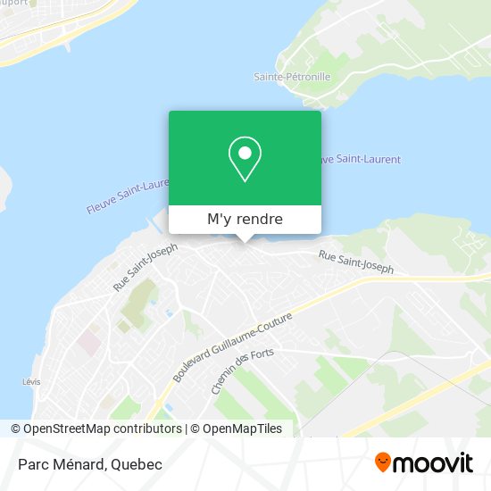 Parc Ménard plan