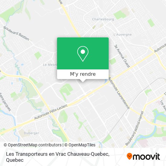 Les Transporteurs en Vrac Chauveau-Quebec plan