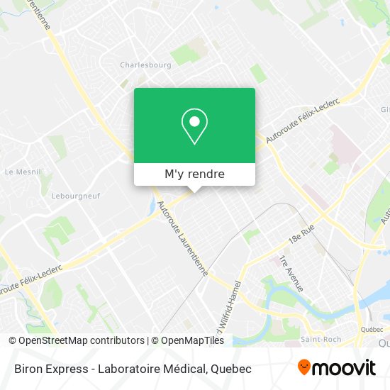 Biron Express - Laboratoire Médical plan