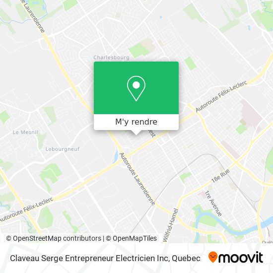 Claveau Serge Entrepreneur Electricien Inc plan