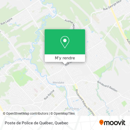 Poste de Police de Québec plan